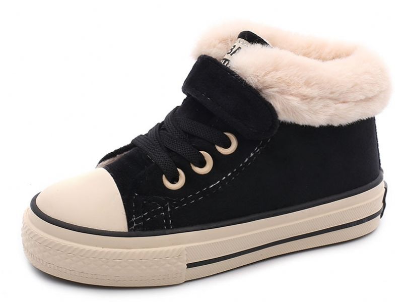 Leroy Unisex Kinder Warme Sneaker - Zwart