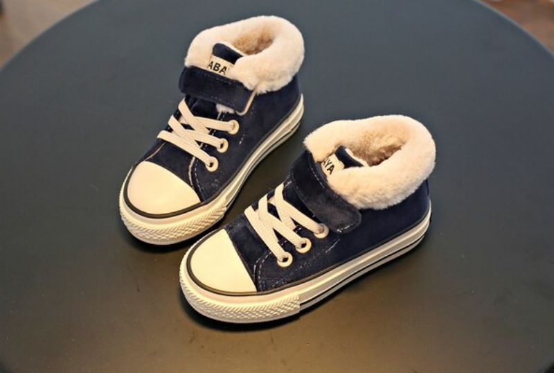 Leroy Unisex Kinder Warme Sneaker - Zwart
