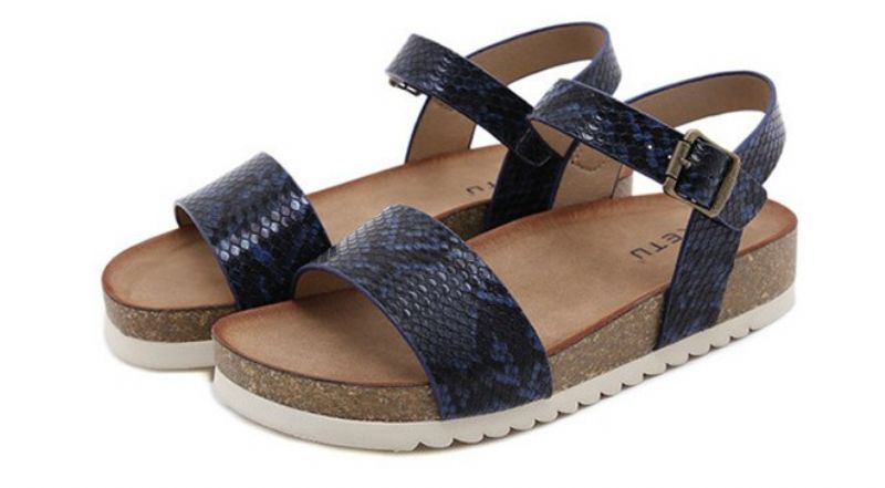 Leslie Casual Platform Sandaal Voor Dames - Abrikoos