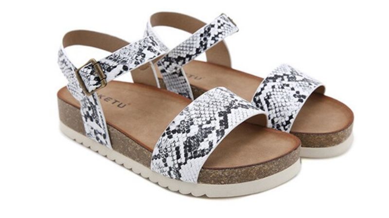 Leslie Casual Platform Sandaal Voor Dames - Abrikoos