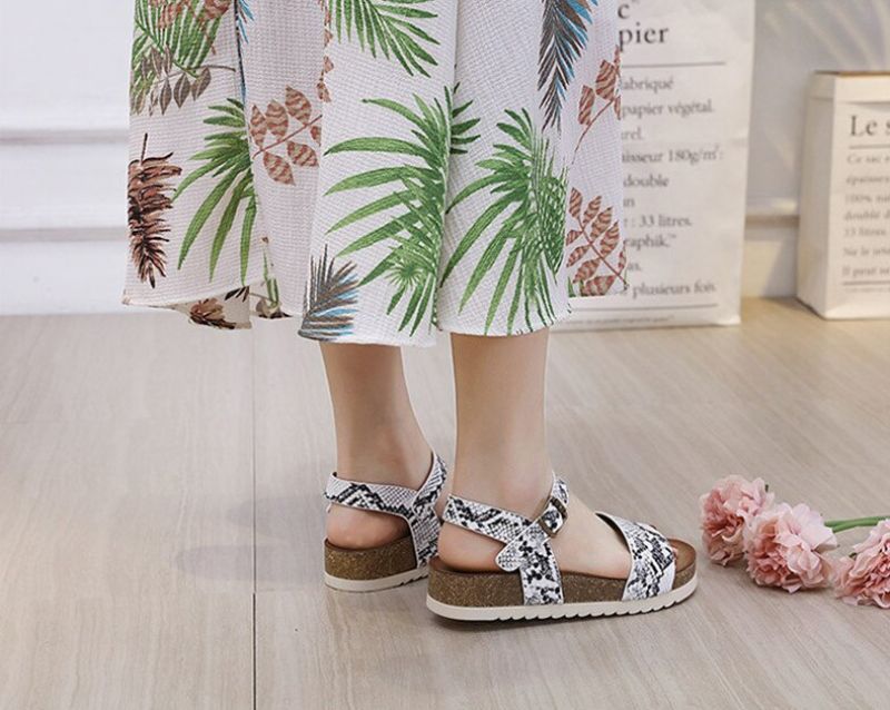Leslie Casual Platform Sandaal Voor Dames - Abrikoos