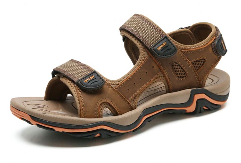 Letto Heren Casual Sandaal - Bruin