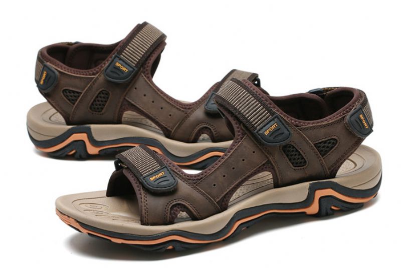 Letto Heren Casual Sandaal - Bruin