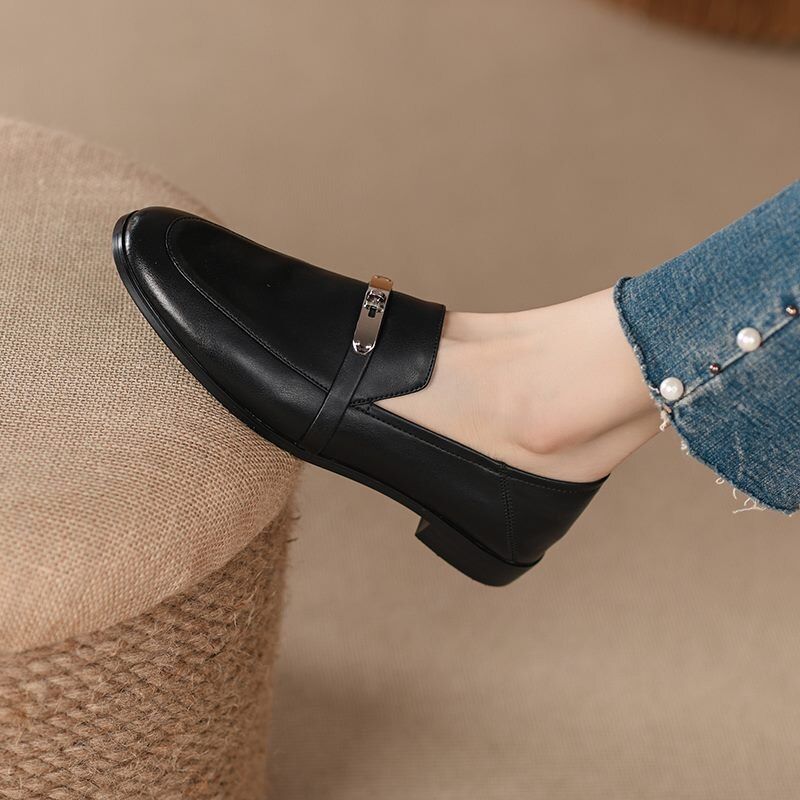 Letty Dames Dress Flat Loafer Schoenen - Abrikoos