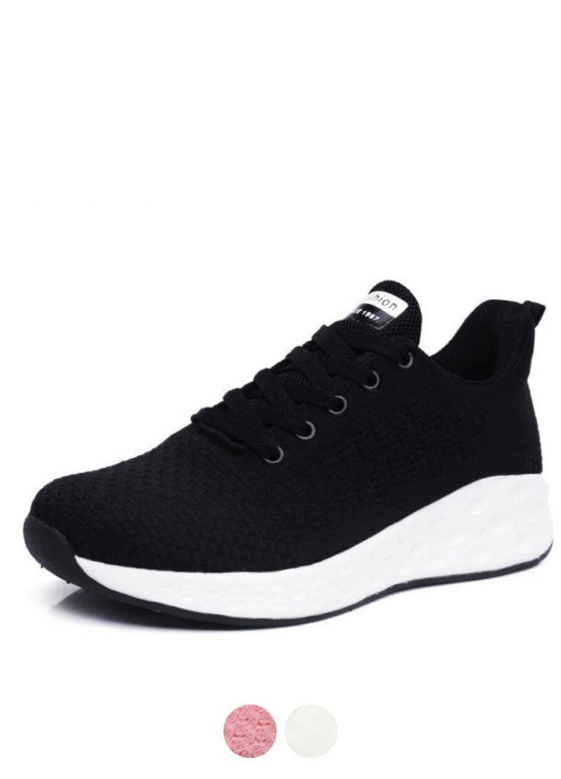 Letty Dames Sneaker Zwarte Schoenen