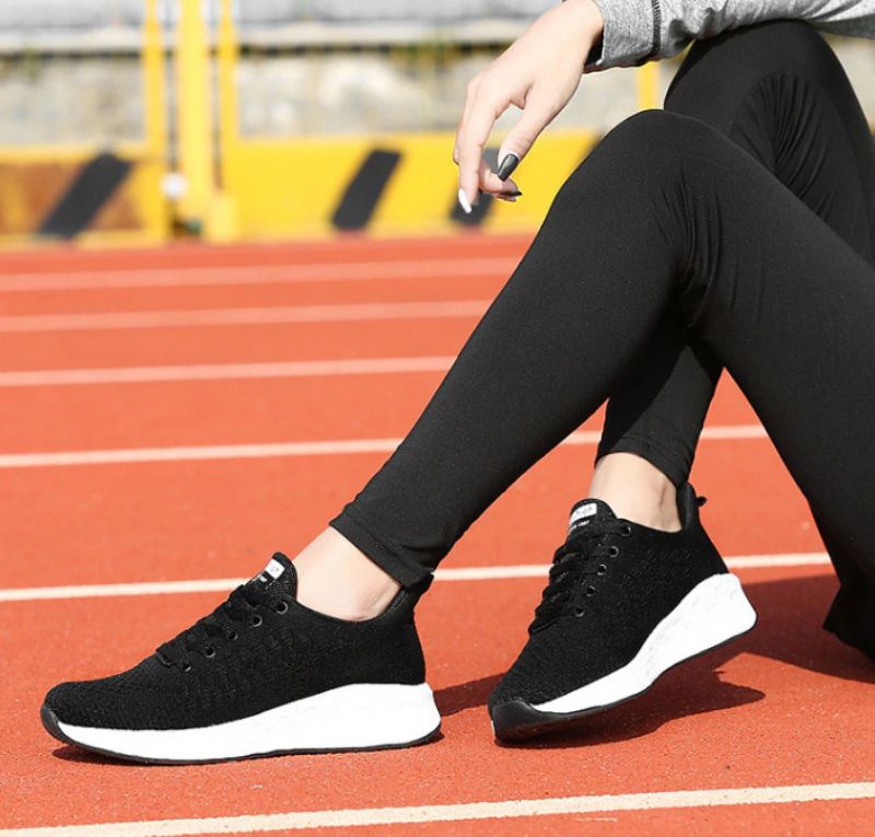 Letty Dames Sneaker Zwarte Schoenen - Zwart