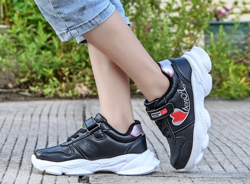 Leyda Casual Sneaker Voor Meisjes - Zwart