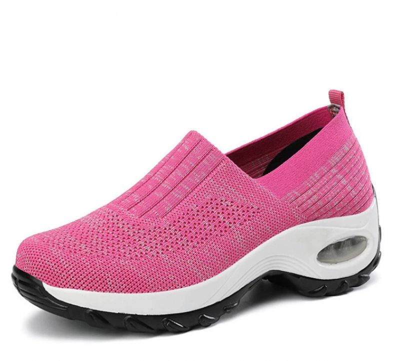 Lian Dames Platform Sneakers - Roos Rood