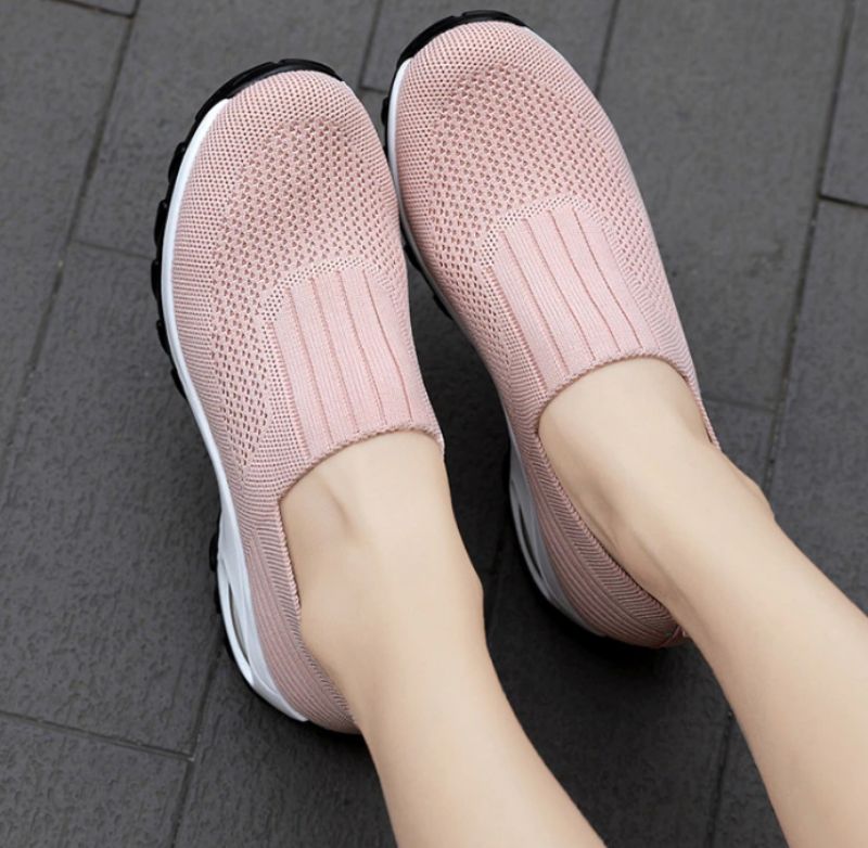 Lian Dames Platform Sneakers - Roos Rood