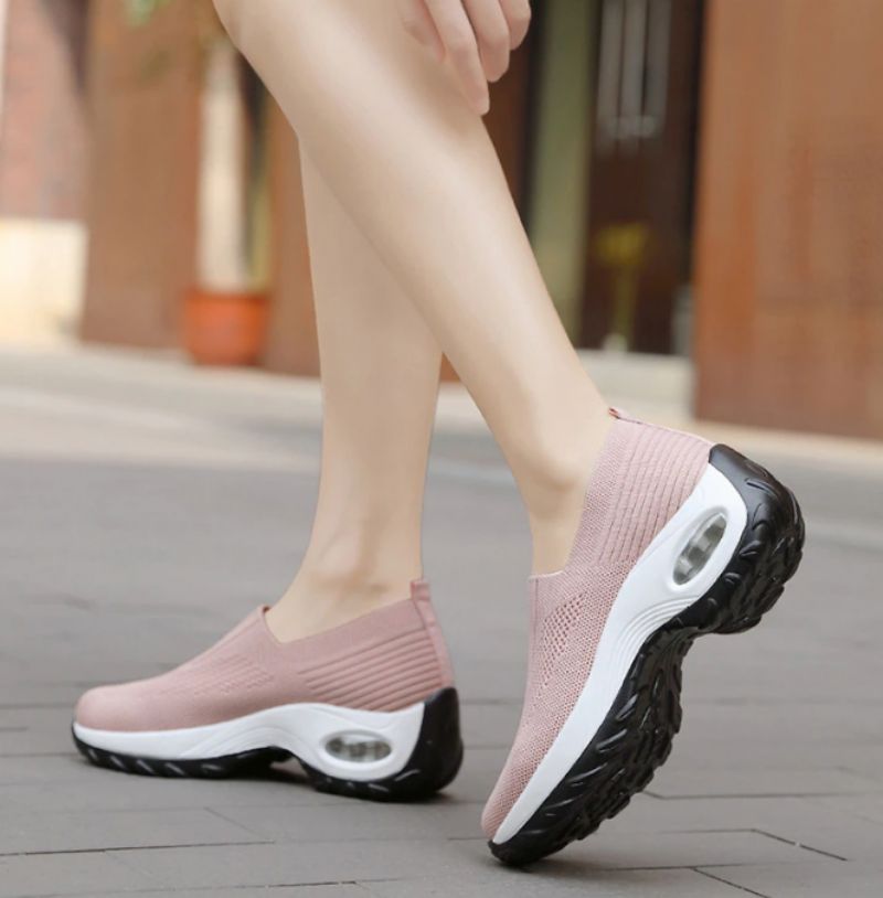 Lian Dames Platform Sneakers - Roos Rood