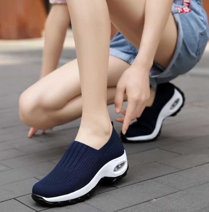 Lian Dames Platform Sneakers - Roos Rood