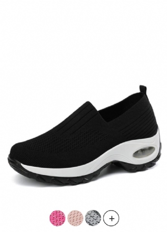 Lian Dames Platform Zwarte Sneakers