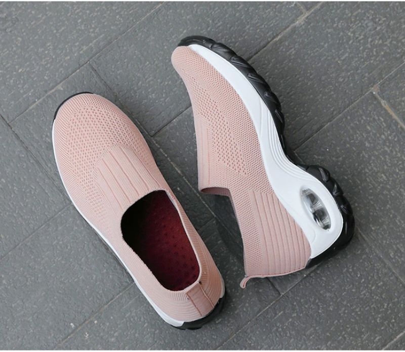 Lian Dames Platform Zwarte Sneakers - Zwart