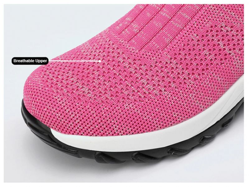 Lian Dames Platform Zwarte Sneakers - Zwart