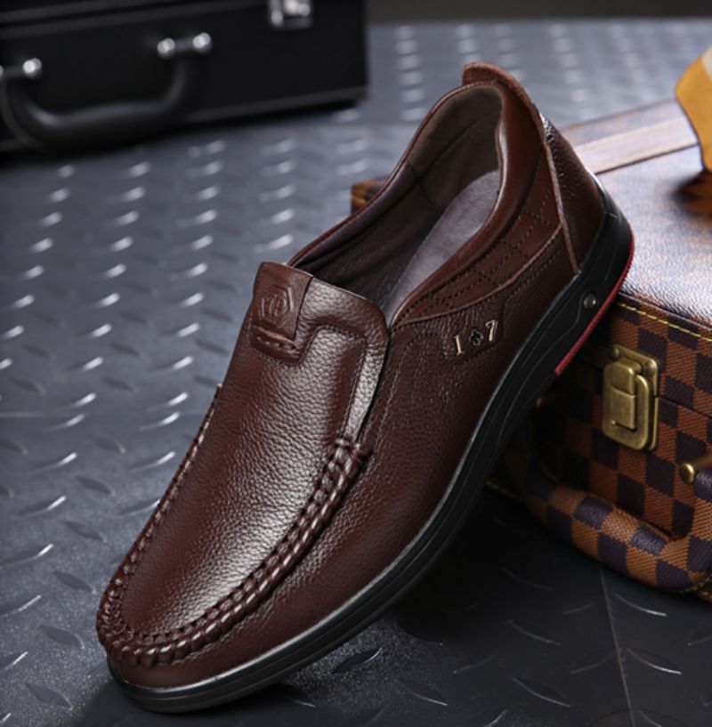Libano Heren Loafers Casual Schoenen - Zwart