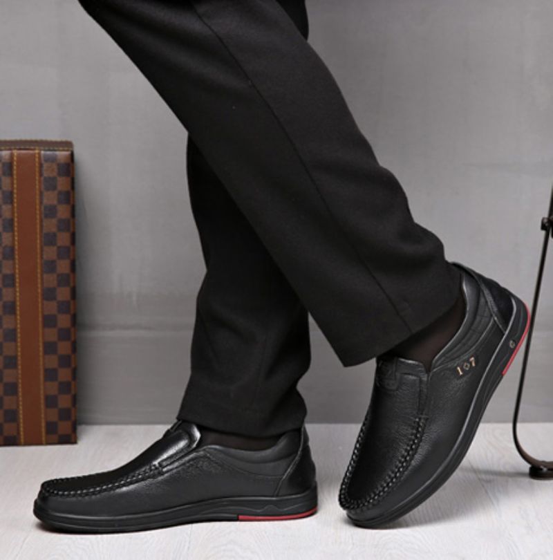 Libano Heren Loafers Casual Schoenen - Zwart
