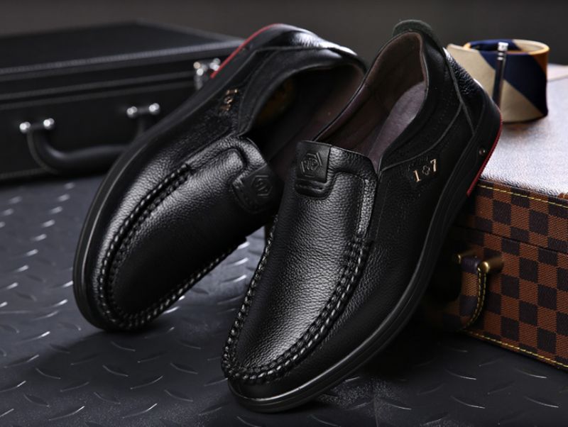 Libano Heren Loafers Casual Schoenen - Zwart