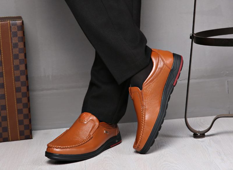 Libano Heren Loafers Casual Schoenen - Zwart