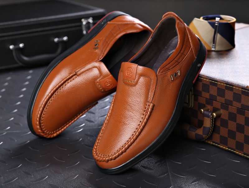 Libano Heren Loafers Casual Schoenen - Zwart