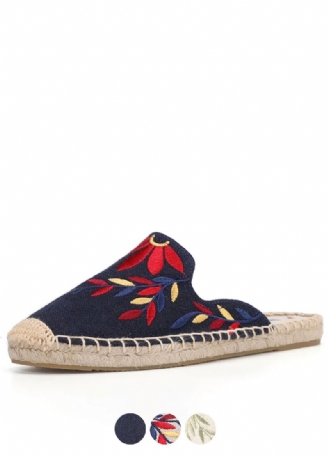 Libia Dames Espadrilles Hennep Zomer Muiltjes