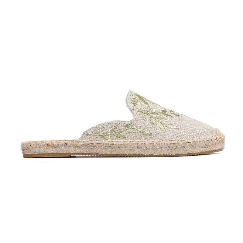 Libia Dames Espadrilles Hennep Zomer Muiltjes - Blauw
