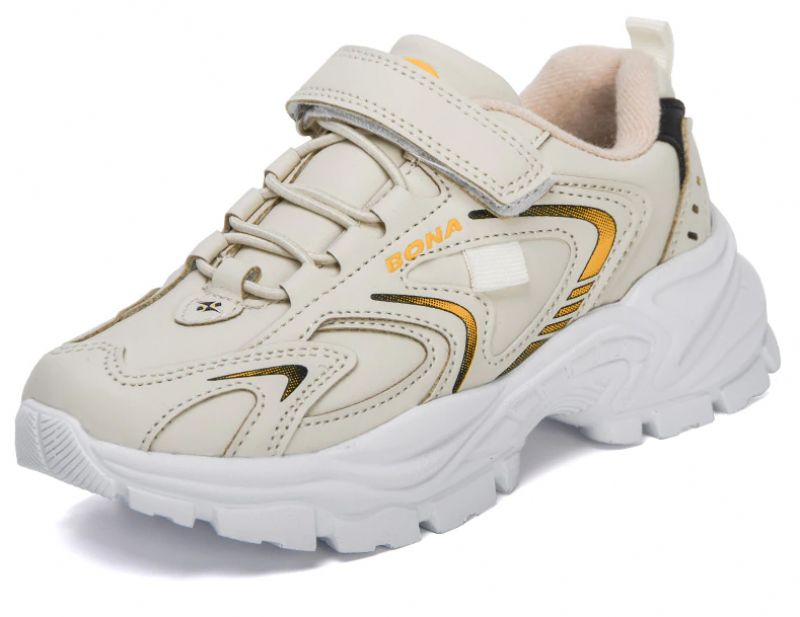 Lievano Unisex Kinder Hardloopschoenen - Beige