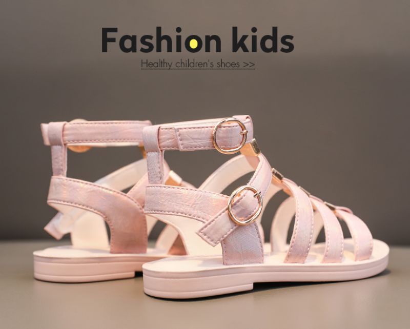 Lila Gladiator Sandaal Voor Meisjes - Beige