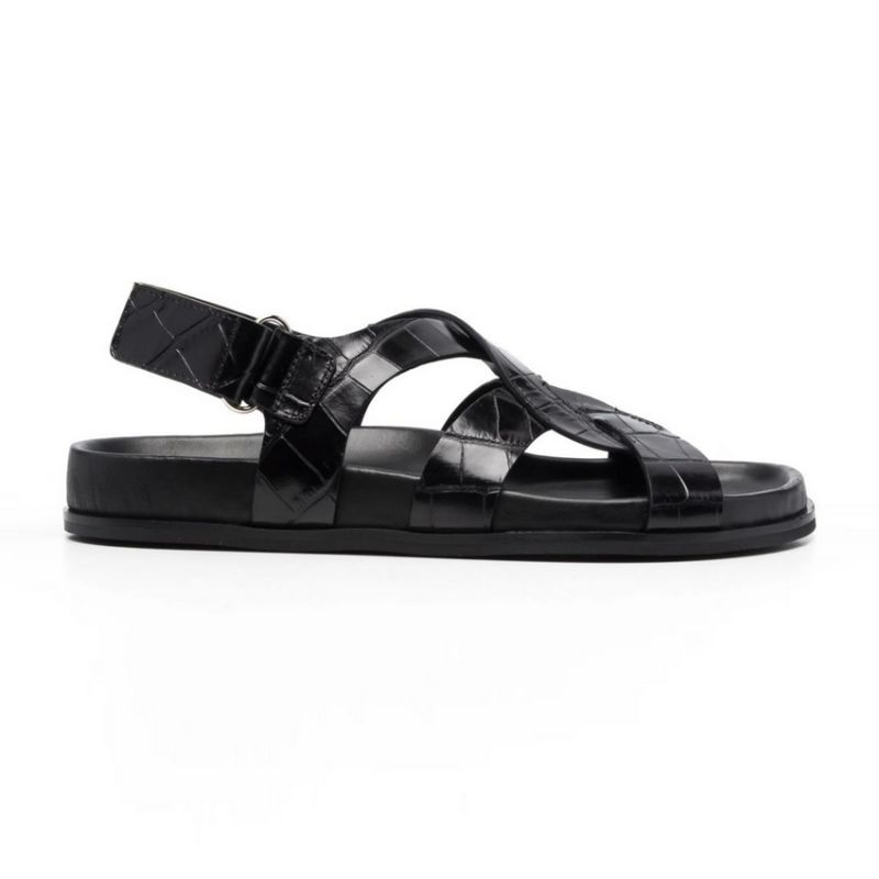 Lilia Dames Enkelband Casual Zomer Sandalen - Zwart