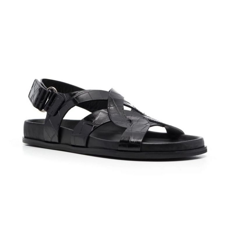 Lilia Dames Enkelband Casual Zomer Sandalen - Zwart