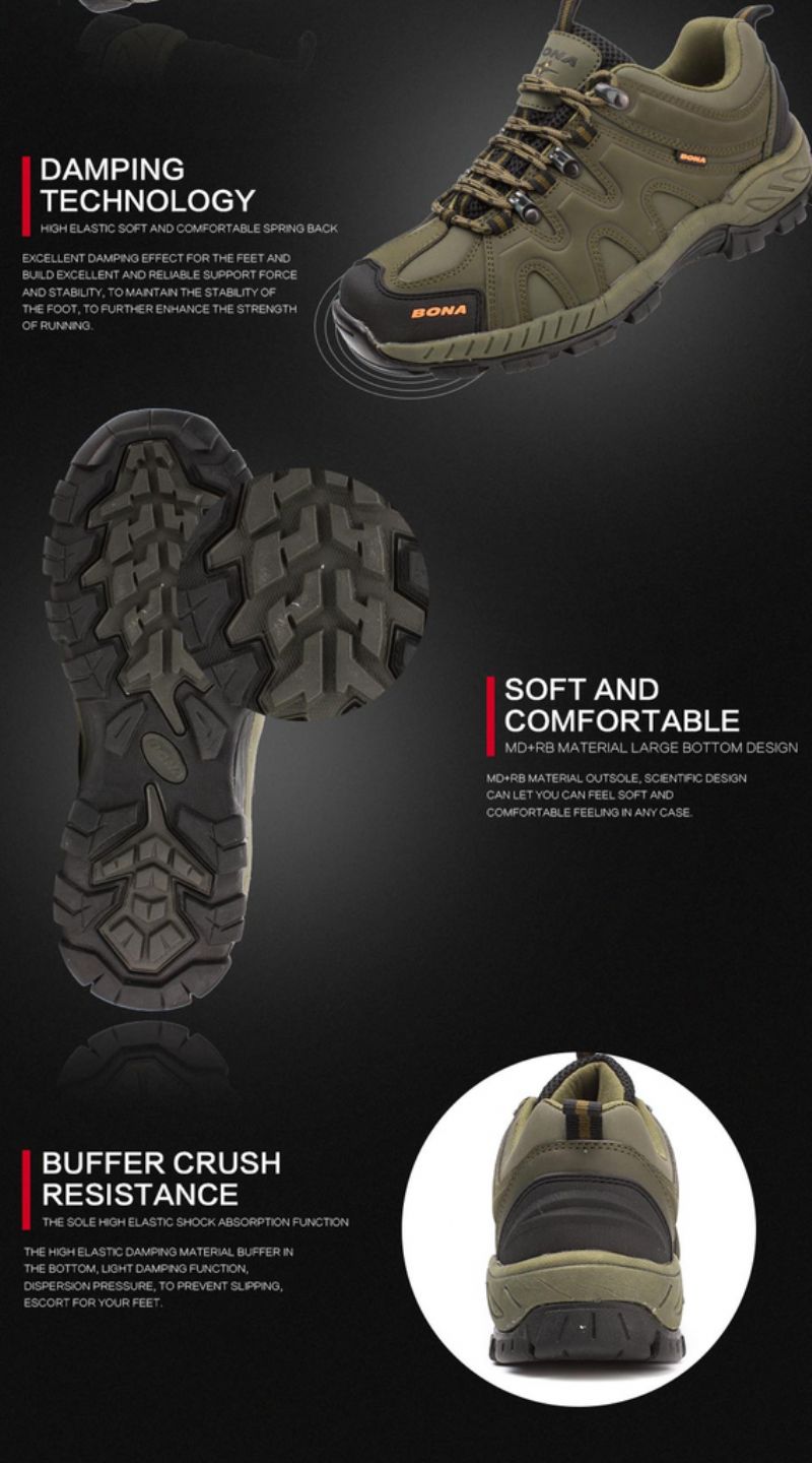Lilo Heren Outdoor Sneaker - Olijf