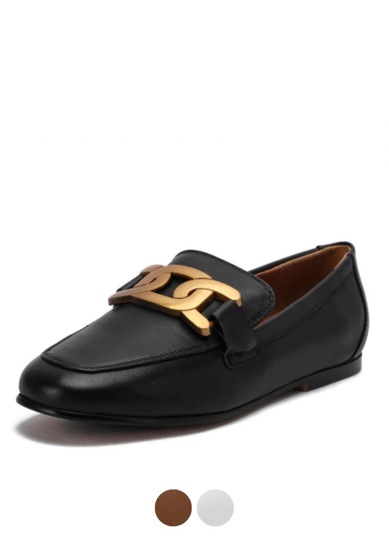Lina Dames Casual Leren Loafer Schoenen