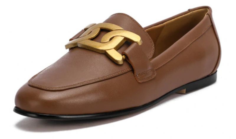 Lina Dames Casual Leren Loafer Schoenen - Zwart
