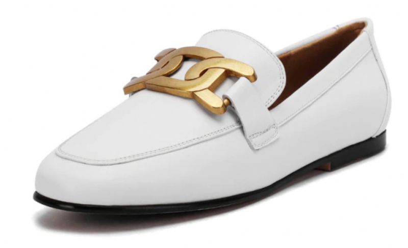 Lina Dames Casual Leren Loafer Schoenen - Zwart