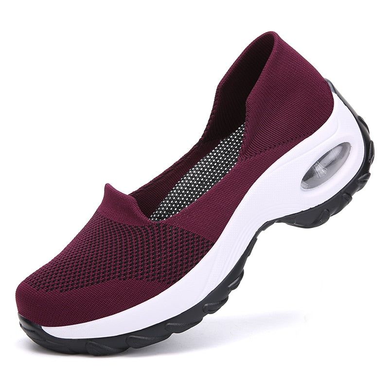 Lina Dames Sneaker - Wijnrood