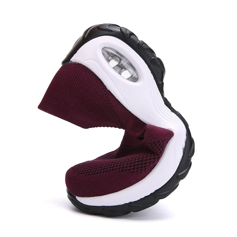 Lina Dames Sneaker - Wijnrood