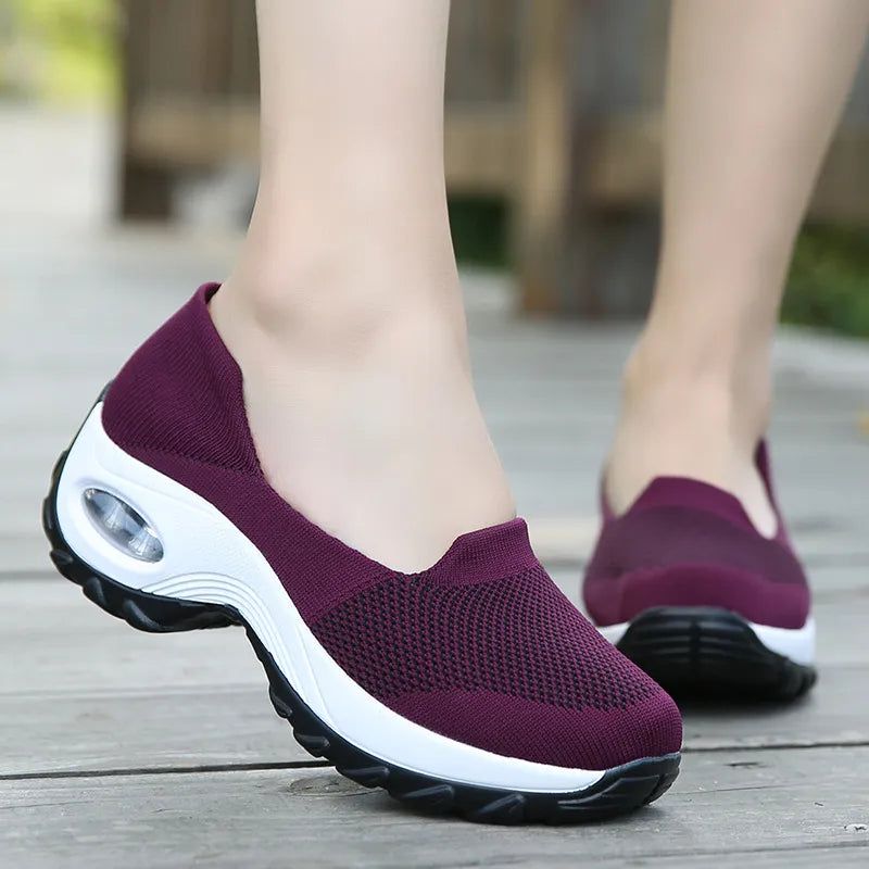 Lina Dames Sneaker - Wijnrood