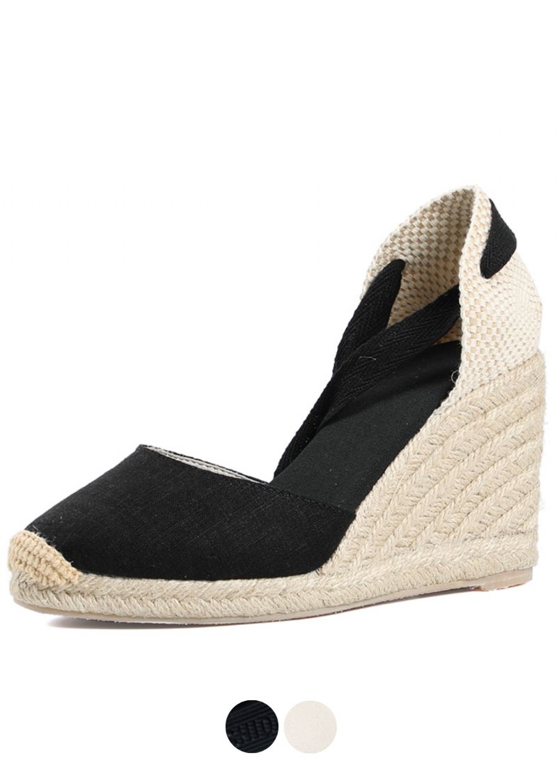 Lina Dames Wedges Vetersandalen