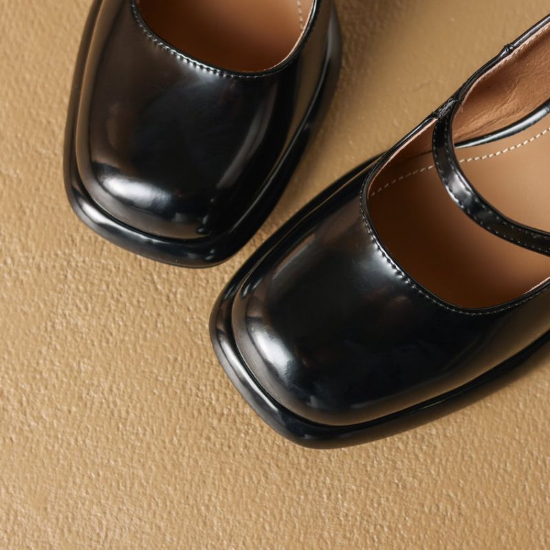 Lina Pumps Met Dikke Hoge Hak Voor Dames - Zwart