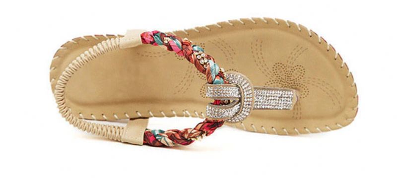 Linda Dames Comfortabele Zomer Sandaal - Abrikoos