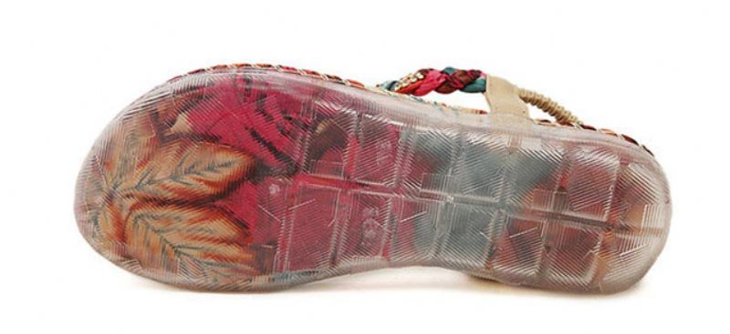 Linda Dames Comfortabele Zomer Sandaal - Abrikoos