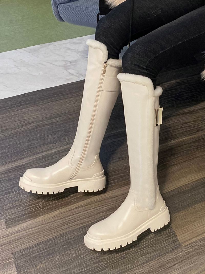 Linda Dames Sneeuwlaarzen - Beige