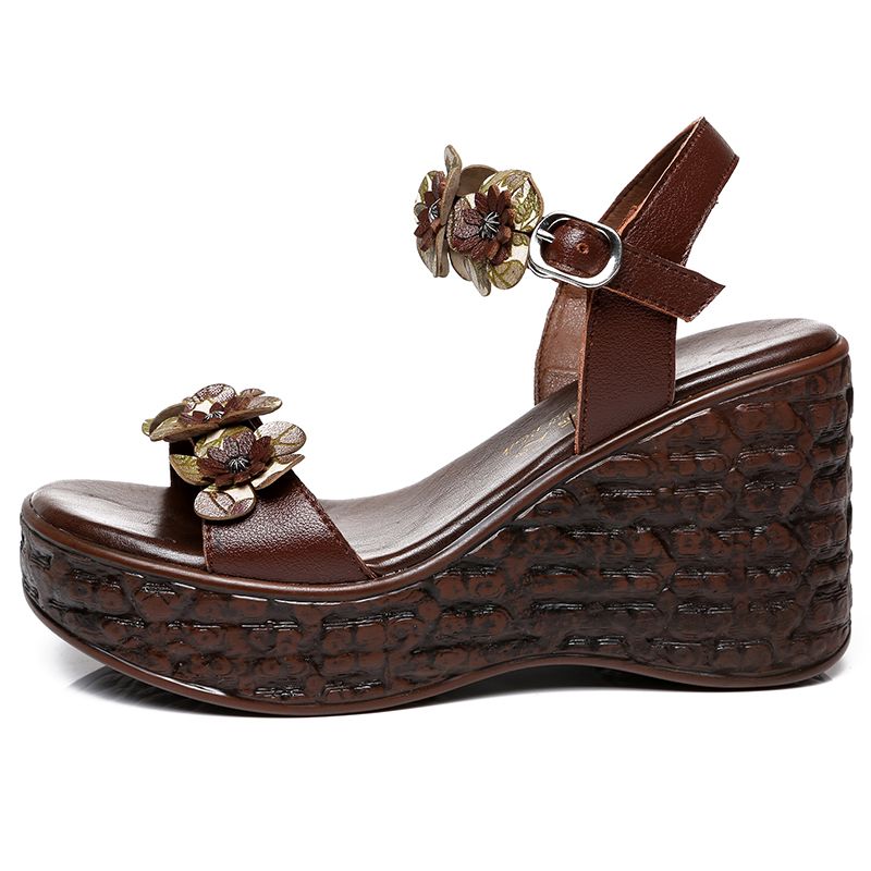 Linda Dames Zomer Sandalen - Bruin
