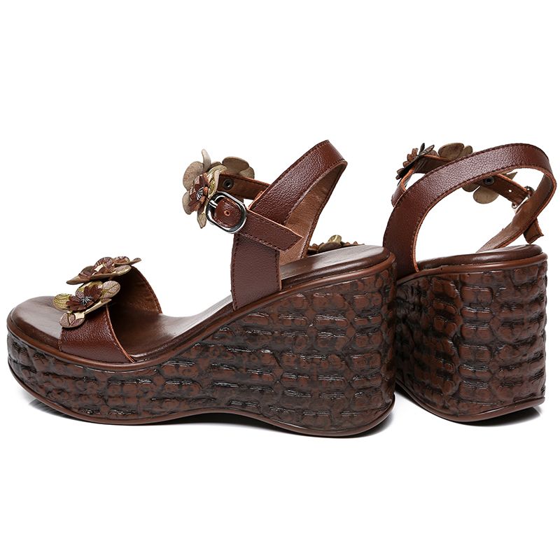 Linda Dames Zomer Sandalen - Bruin