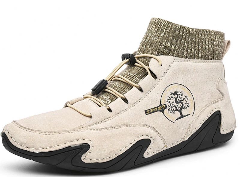 Lingard Heren Casual Sneakers - Beige