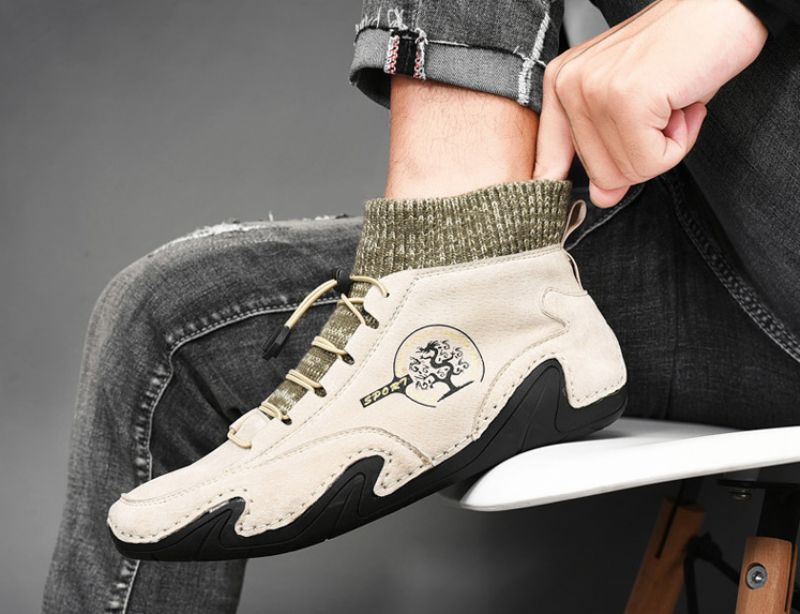 Lingard Heren Casual Sneakers - Beige