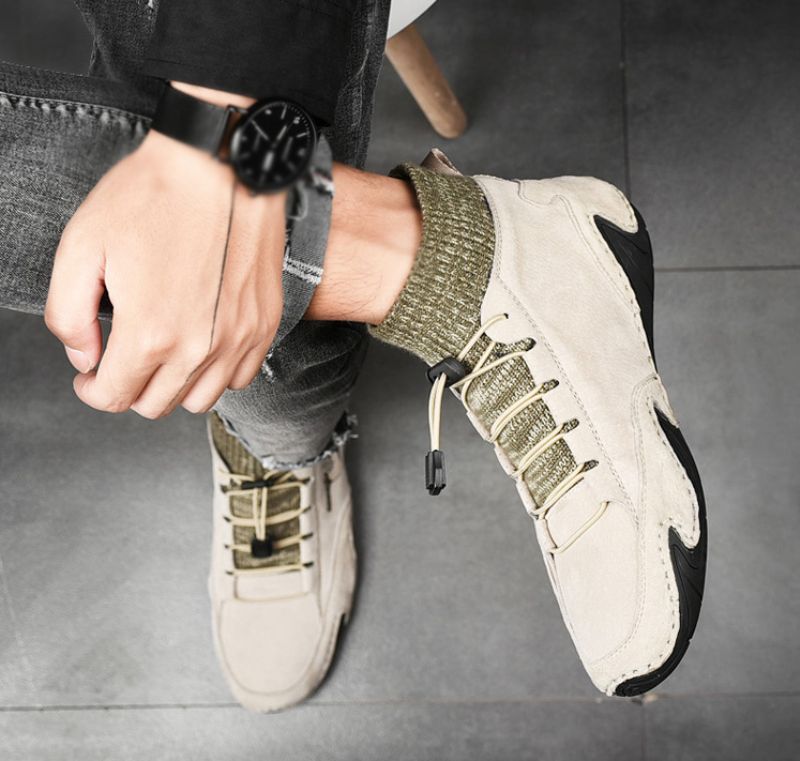 Lingard Heren Casual Sneakers - Beige