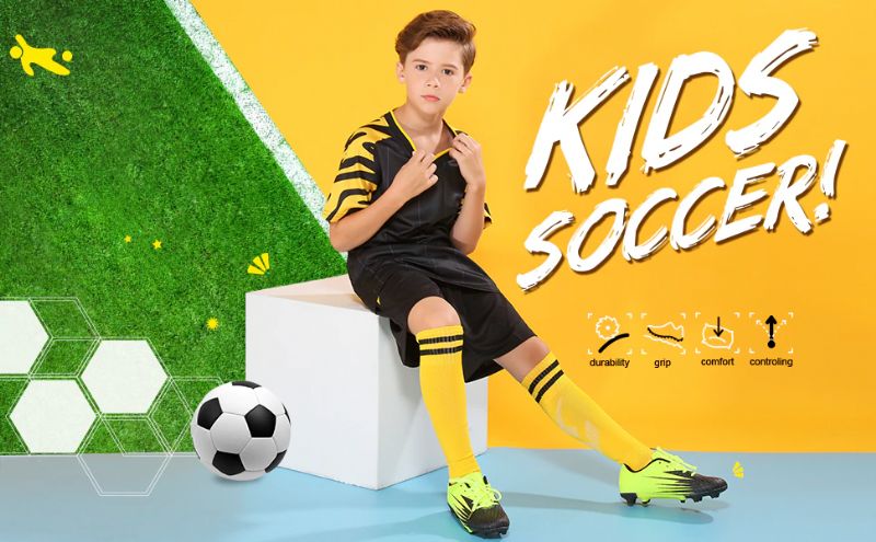 Lionel Jongens Voetbalschoenen - Zwart