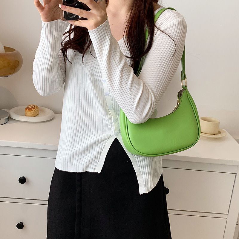 Lirio Kleine Leren Crossbody Handtas Voor Dames - Groen