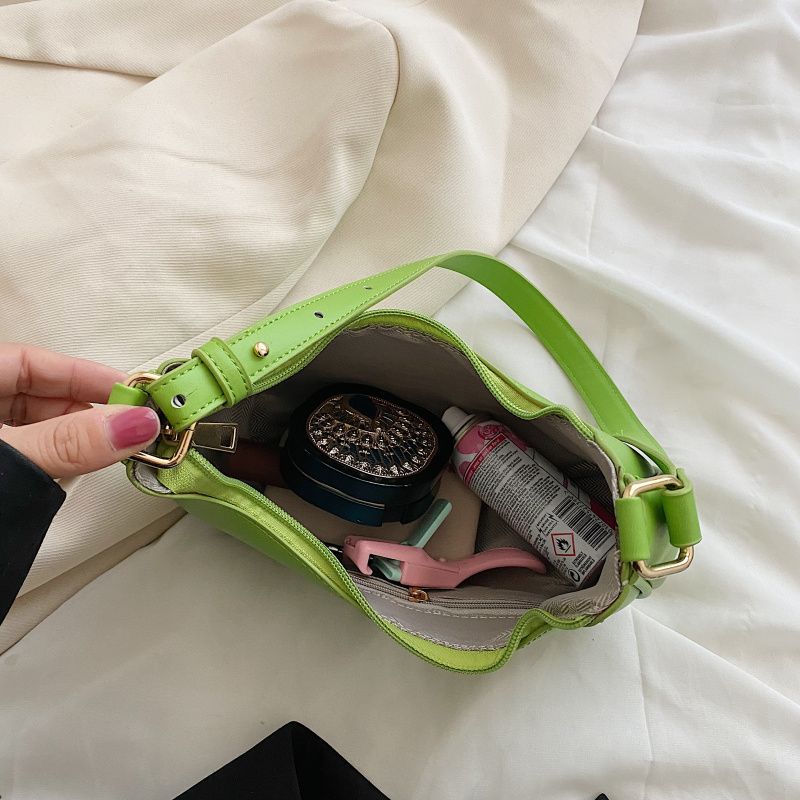 Lirio Kleine Leren Crossbody Handtas Voor Dames - Groen