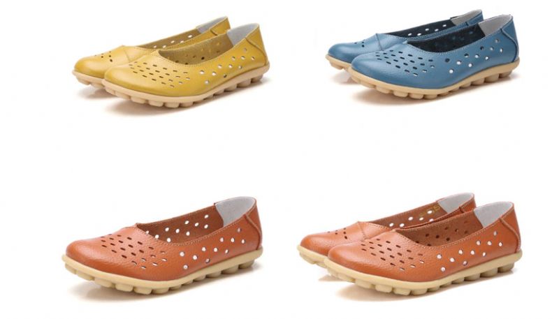 Lisa Dames Loafer Schoenen - Geel